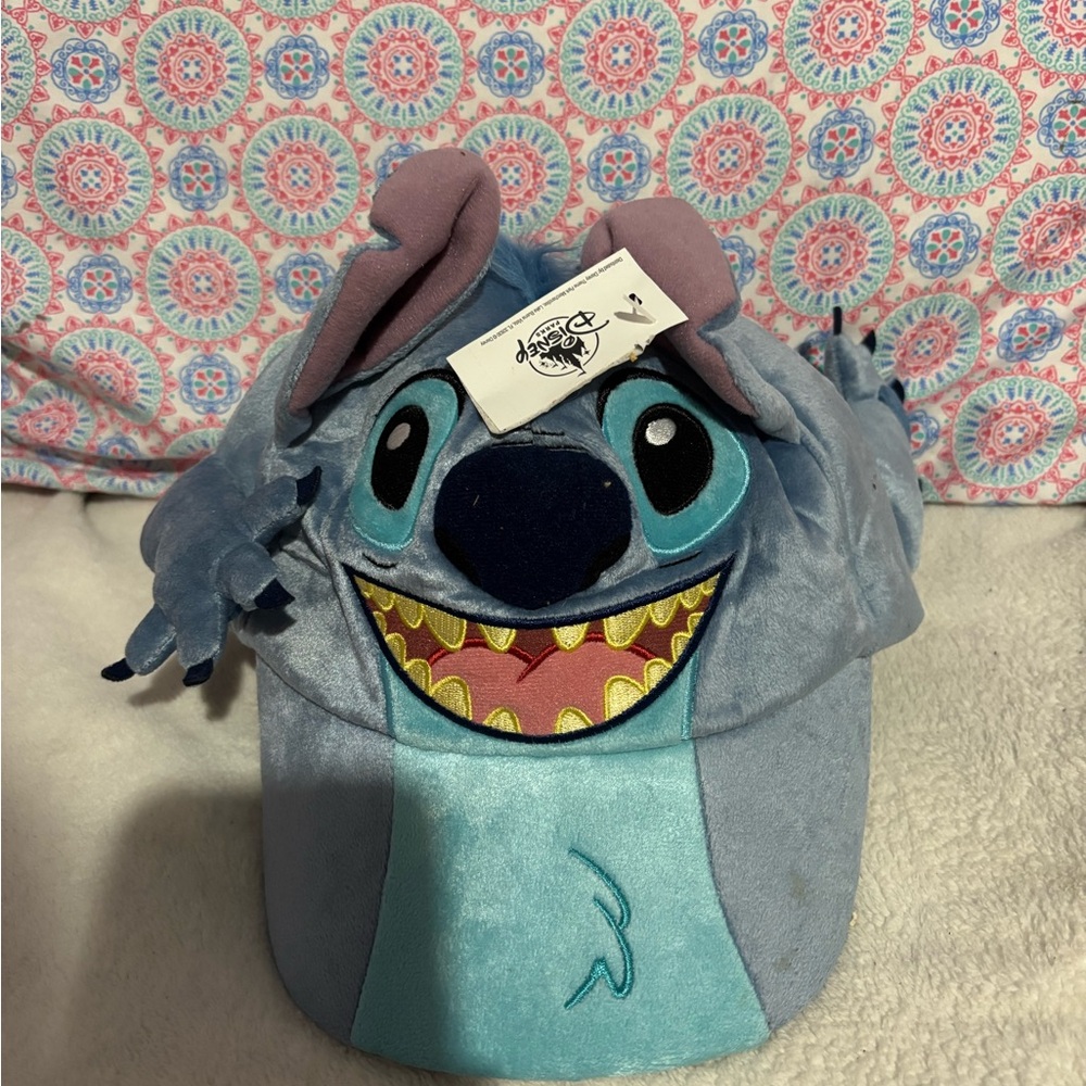 Disney Stitch Kids Hat - Blue and Purple